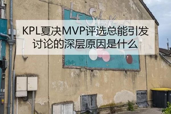 KPL夏决MVP评选总能引发讨论的深层原因是什么